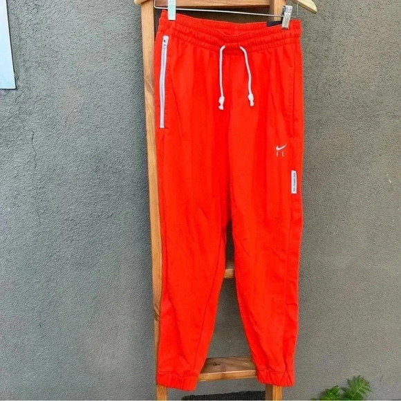 Nike orange sweatpants fly size small - Picture 1 of 5